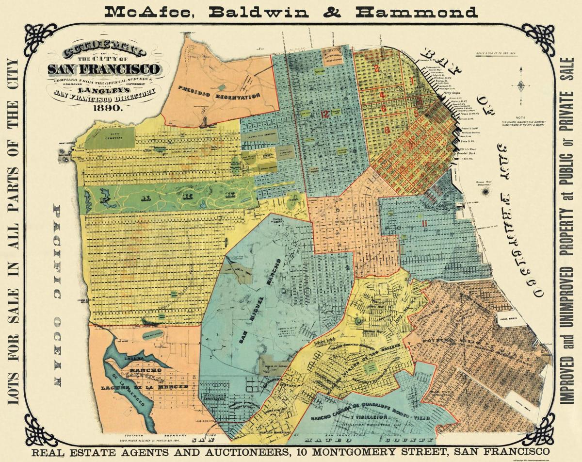 خريطة سان فرانسيسكو التاريخية