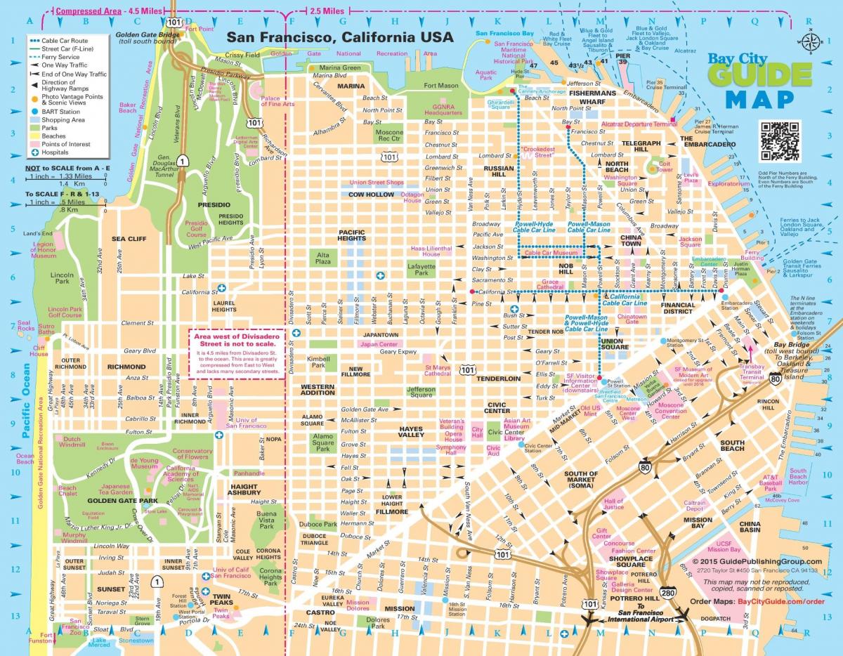 خريطة شوارع سان فرانسيسكو