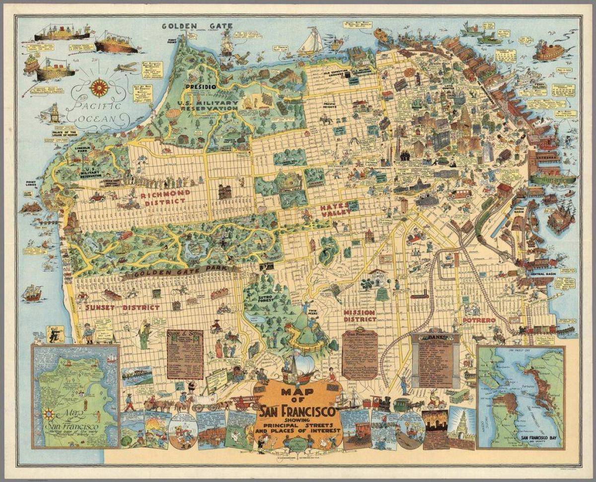 سان فرانسيسكو خريطة العتيقة